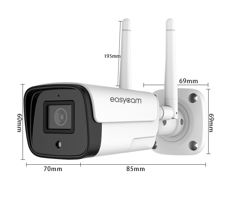 Kamera IP EasyCam tuba zewnętrzna WiFi IR 30m Tuya 5MP EC-5T2IR