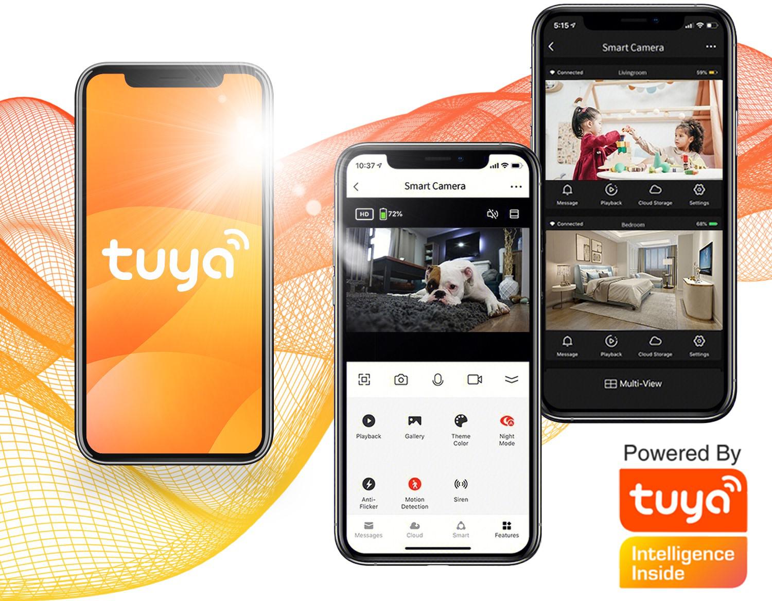 KAMERA IP EASYCAM WEWNĘTRZNA OBROTOWA WIFI TUYA 3MP EC-3GD6IR 3 Międzynarodowa platforma Tuya