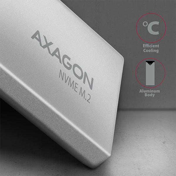 Obudowa dysku M.2 Axagon EEM2-UG2 USB-C 3.2 Gen 2 M.2 NVMe