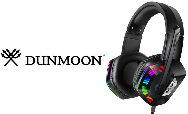 Słuchawki gamingowe z mikrofonem i RGB Dunmoon - specyfikacja: