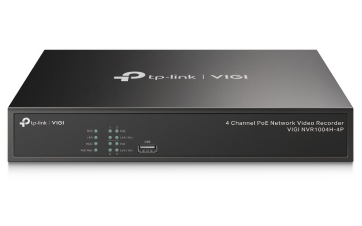 REJESTRATOR TP-LINK VIGI NVR1008H-8MP - Ośmiokanałowy sieciowy rejestrator wideo VIGI z zasilaniem PoE+