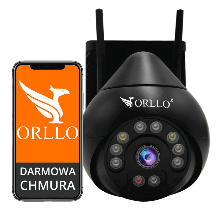 Kamera IP Orllo Z8 Pro WiFi Zewnętrzna Obrotowa Night Color 4MP - najważniejsze cechy: