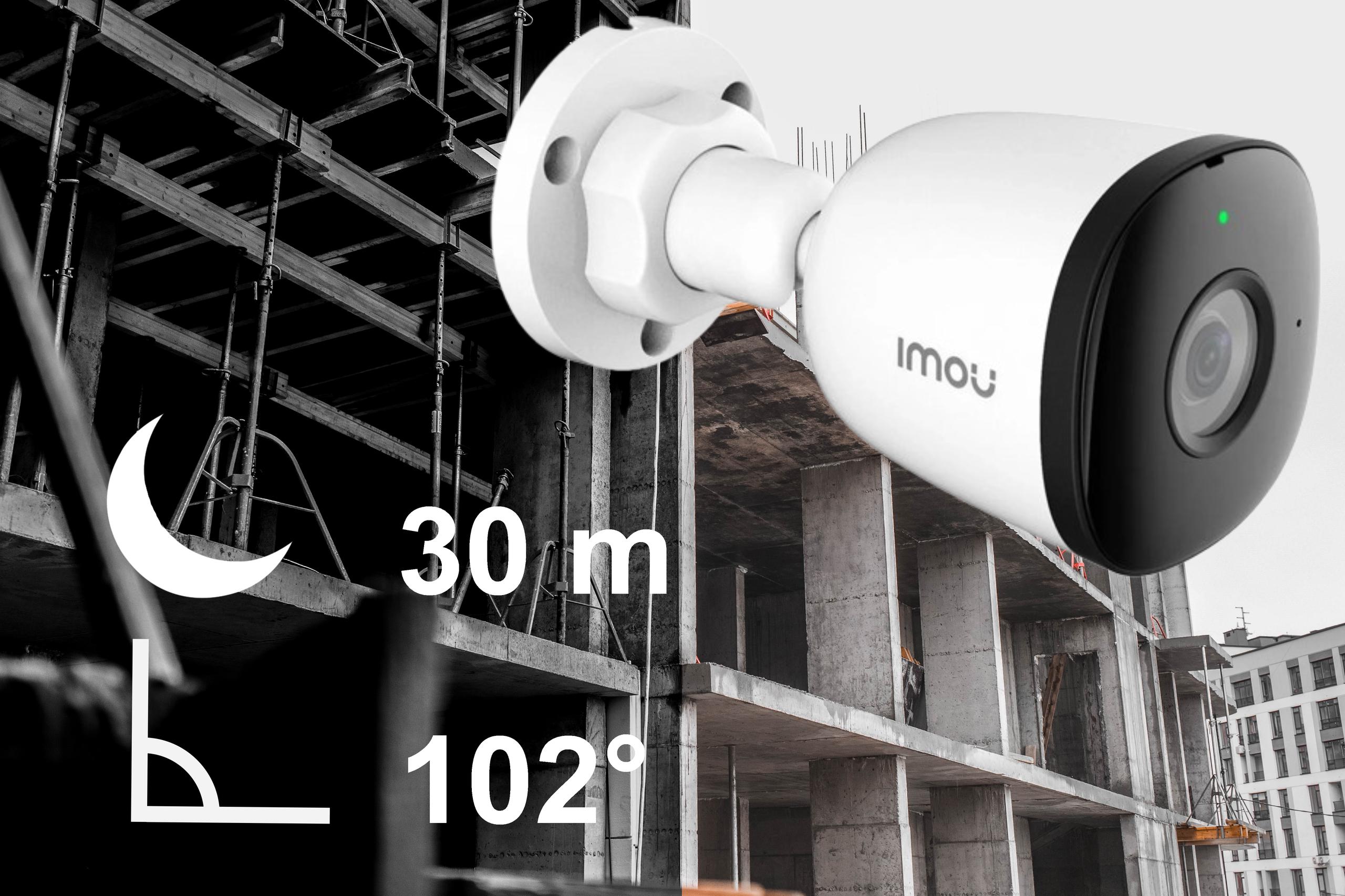 Kamera IP Imou Bullet 2MPx IPC-F22EAP PoE IP67 - wybierz kamerę monitorującą IP rejestrującą każdy detal - także nocą!