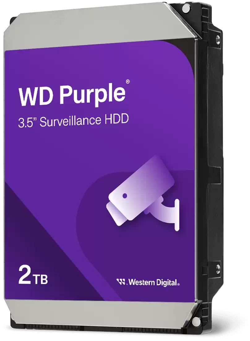 Dysk HDD do rejestratora WD PURPLE 2TB WD23PURZ - Najważniejsze cechy: