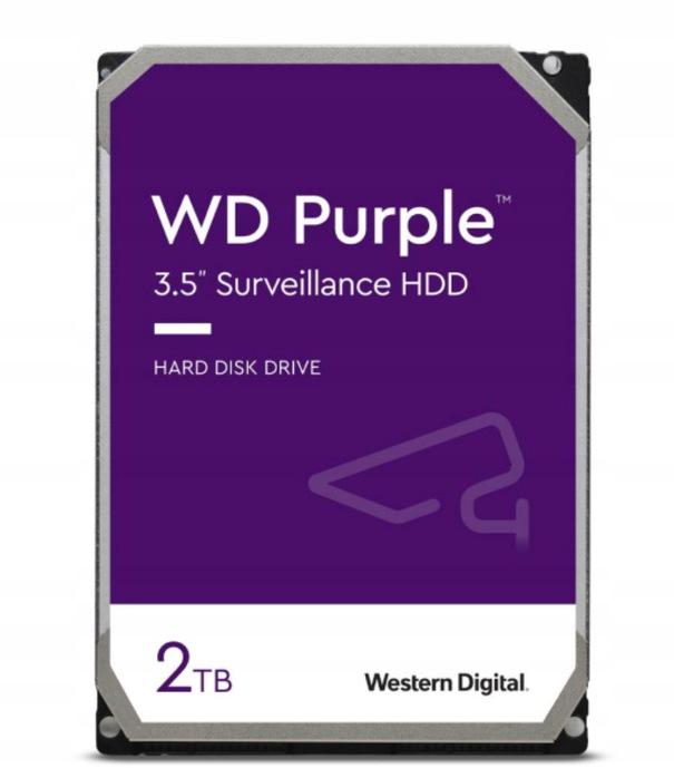 Dysk HDD do rejestratora WD PURPLE 2TB WD23PURZ - Najważniejsze cechy: