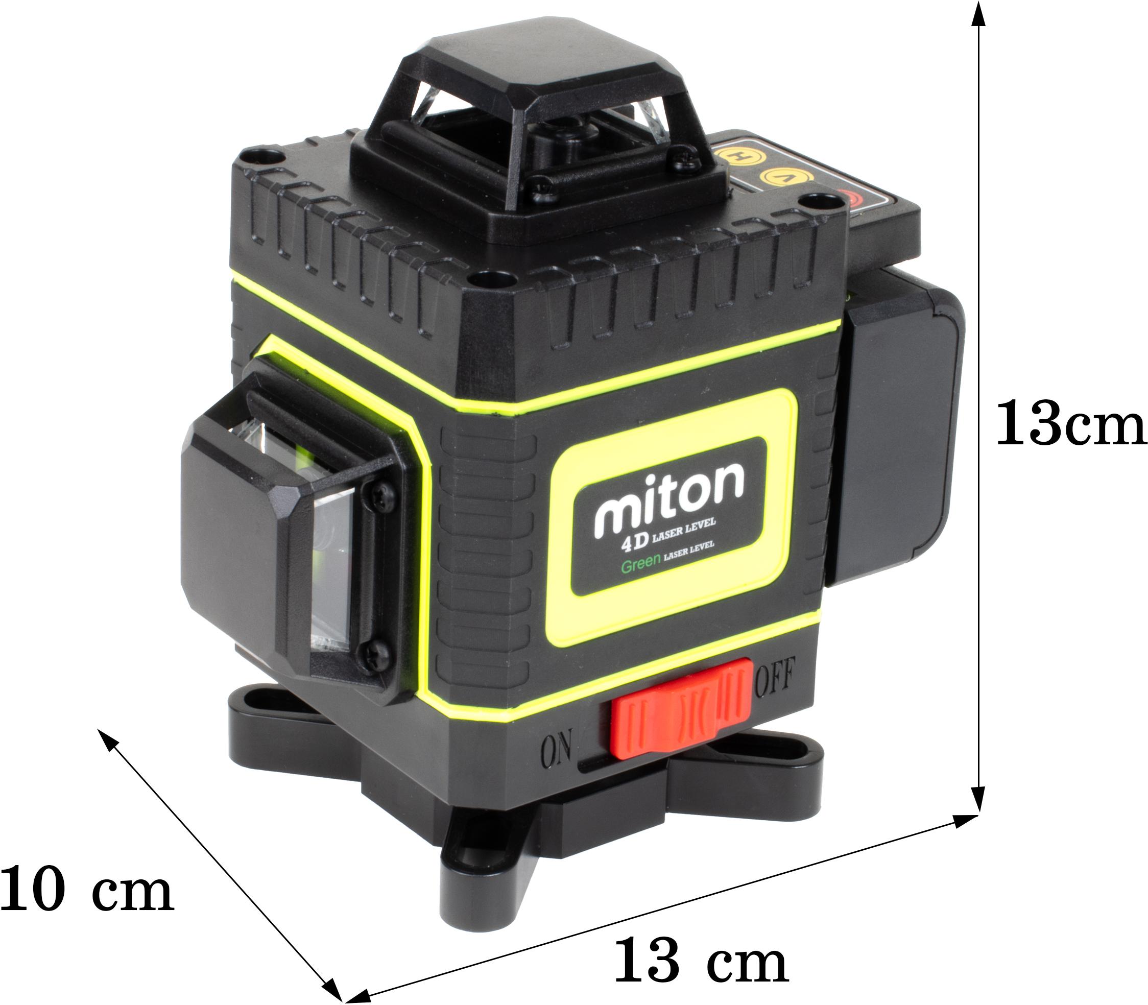 Poziomica laserowa 4D 16 linii MITON MT-16360 - specyfikacja i dane techniczne lasera krzyżowego: