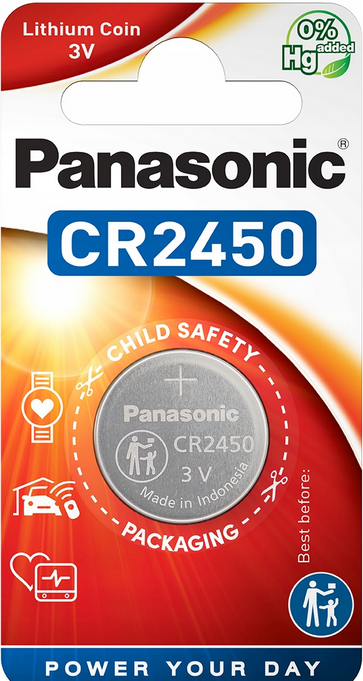 Bateria CR2450 1BL PANASONIC 3V 620mAh (1 szt.)