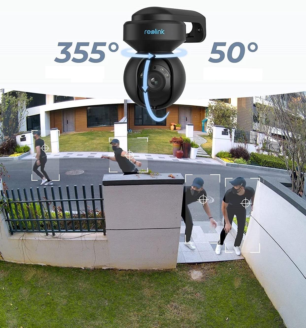 Reolink E1 Outdoor PTZ 5MPx Wi-Fi LED - obrotowa kamera zewnętrzna do monitoringu z funkcją Detekcji Smart