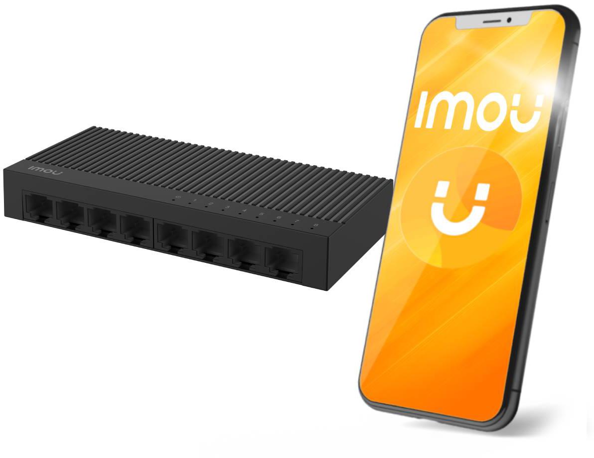 Switch Imou 8-portowy SF108C plastikowa obudowa 100Mbps - najważniejsze cechy: