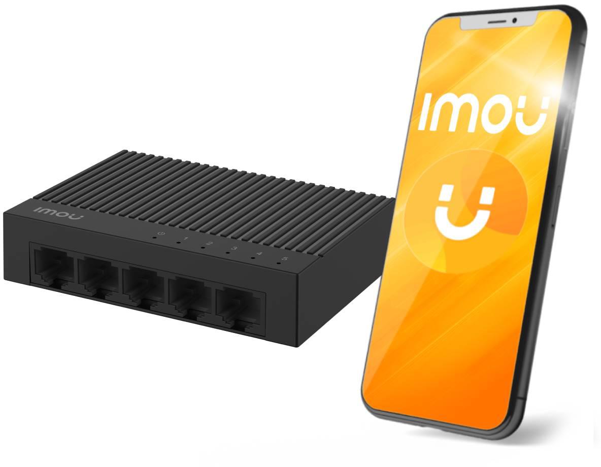 Switch Imou 5-portowy SF105C plastikowa obudowa 100Mbps - najważniejsze cechy: