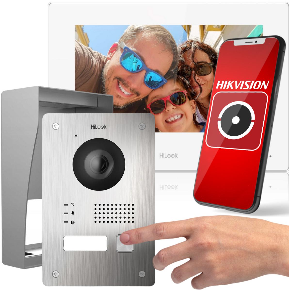 Najważniejsze cechy 1-rodzinnego zestawu wideodomofonowego HiLook HD-VIS-02-W: