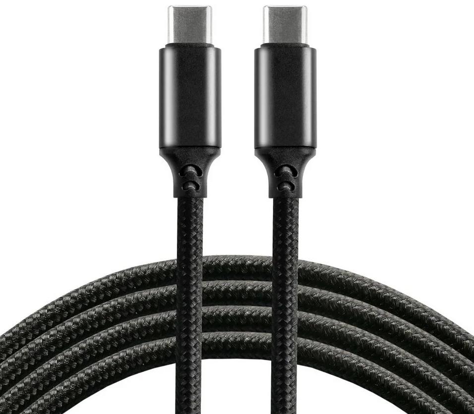 Najważniejsze cechy kabla w nylonowym oplocie everActive USB C <-> USB C 100 cm