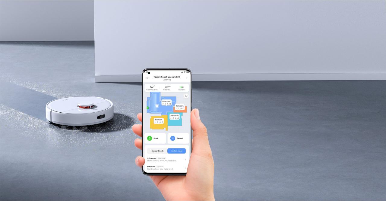 Xiaomi Robot Vacuum X10 EU - odkurzacz w pełni inteligentny, kompatybilny z aplikacją mobilną Mi Home / Xiaomi Home