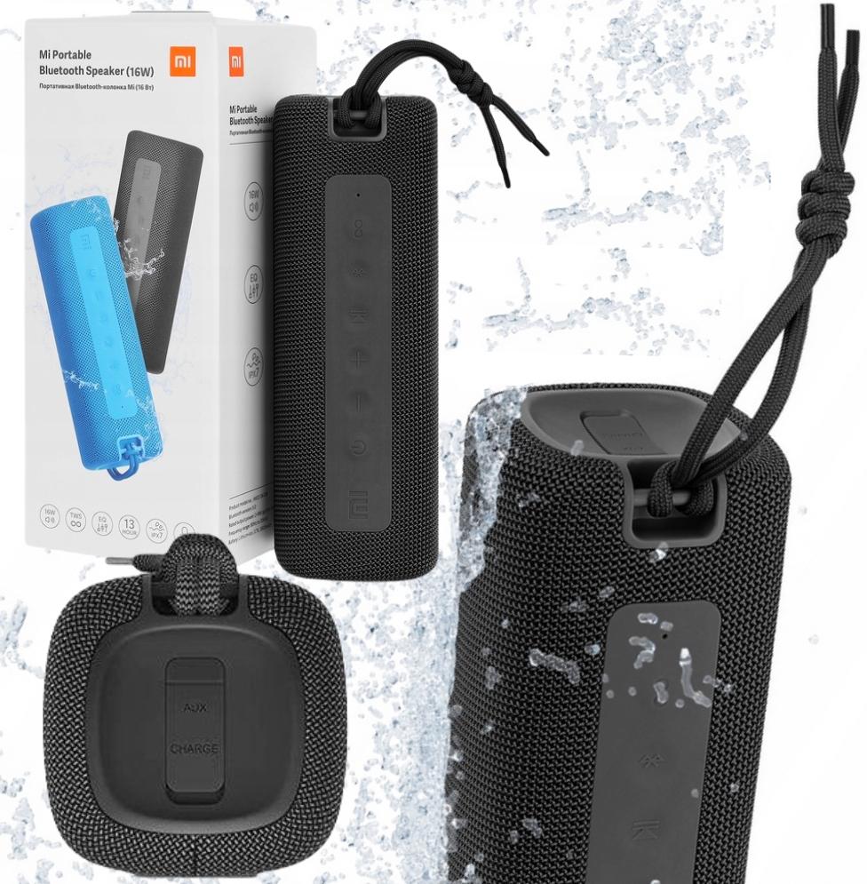 Głośnik wodoodporny Outdoor Xiaomi Mi Portable Bluetooth Speaker Black GL MP 16W - najważniejsze cechy: