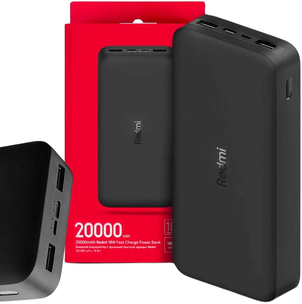 Xiaomi Redmi 18W Fast Charger Power Bank 20000 mAh (czarny) - poznaj jego główne zalety: