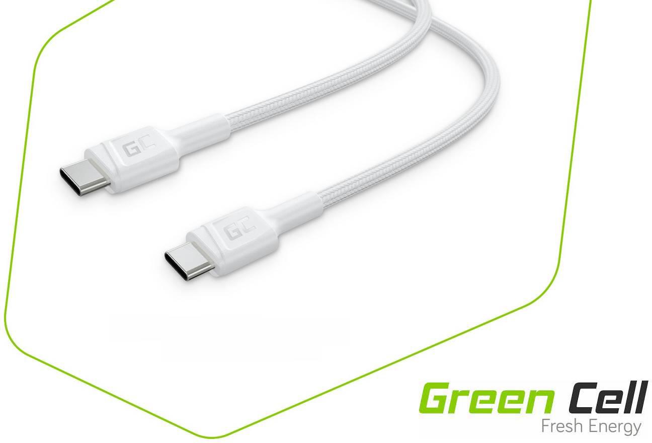 Cable Green Cell GC PoweStream USB-C - USB-C 30cm PD 60W 480 Mbps