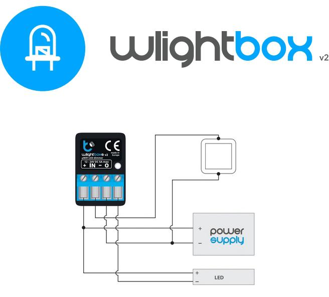 BleBox wLightBoxS v2 - schemat podłączenia: