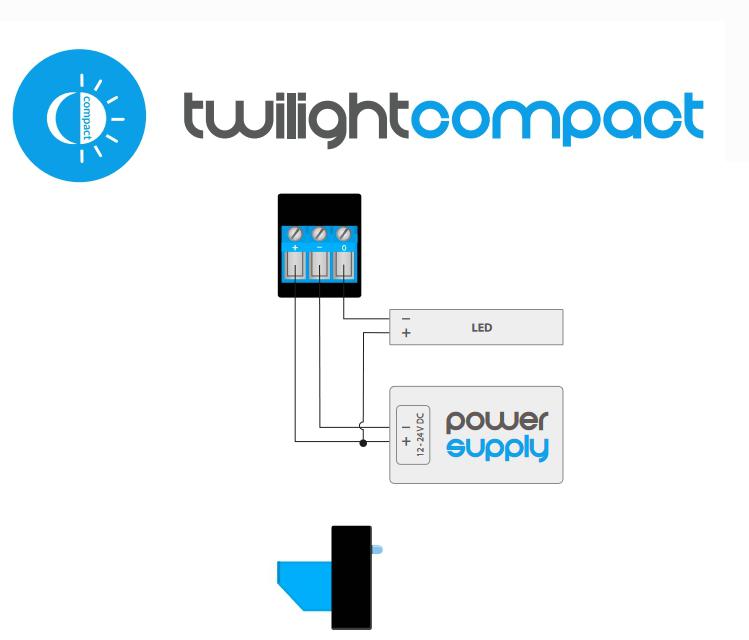 Sensor BleBox twilightCompact - schemat podłączenia urządzenia i wskazówki instalacyjne: