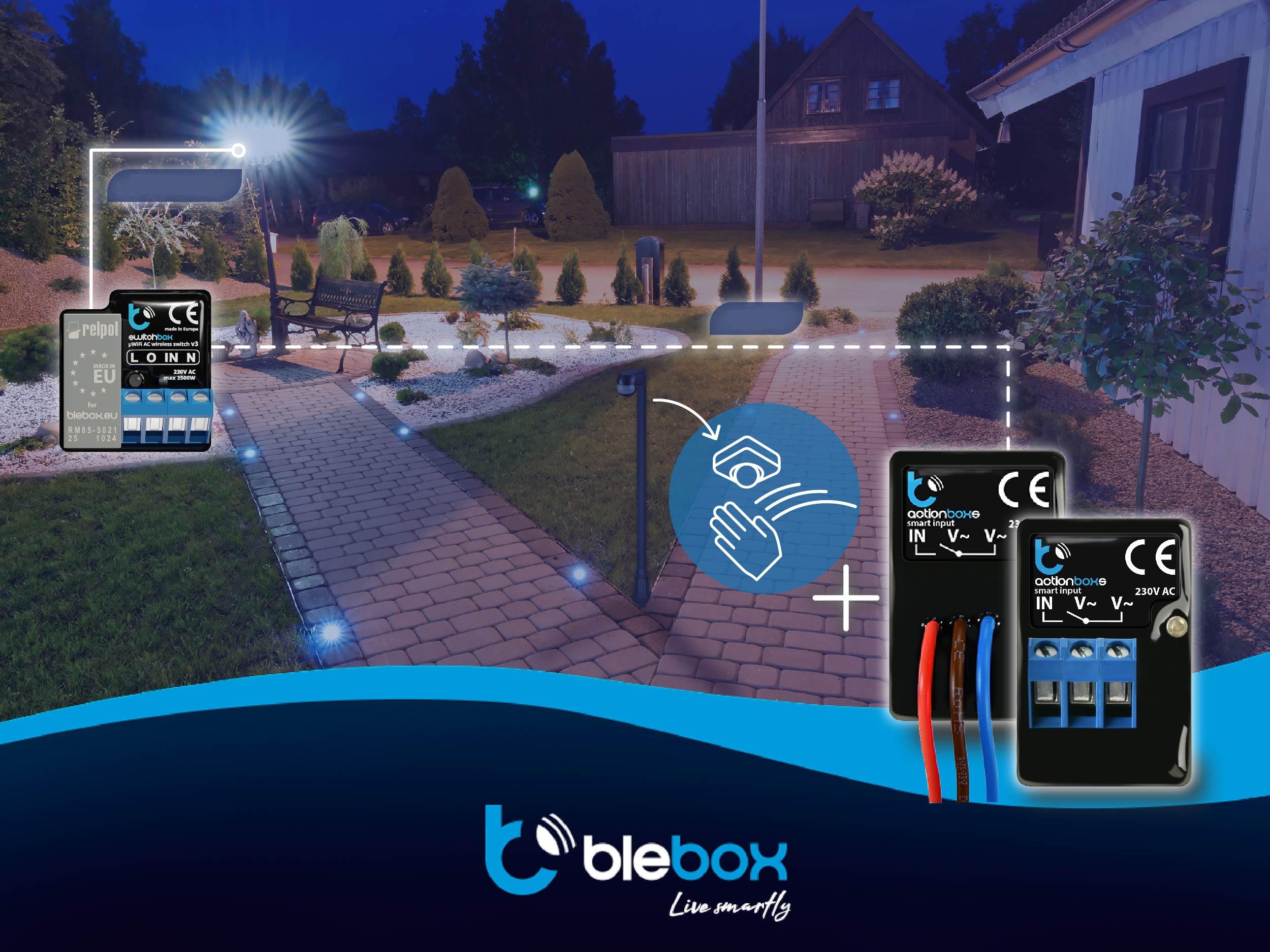 BleBox actionBoxS - wielofunkcyjny wyzwalacz akcji Wi-Fi z możliwością wysyłania powiadomień