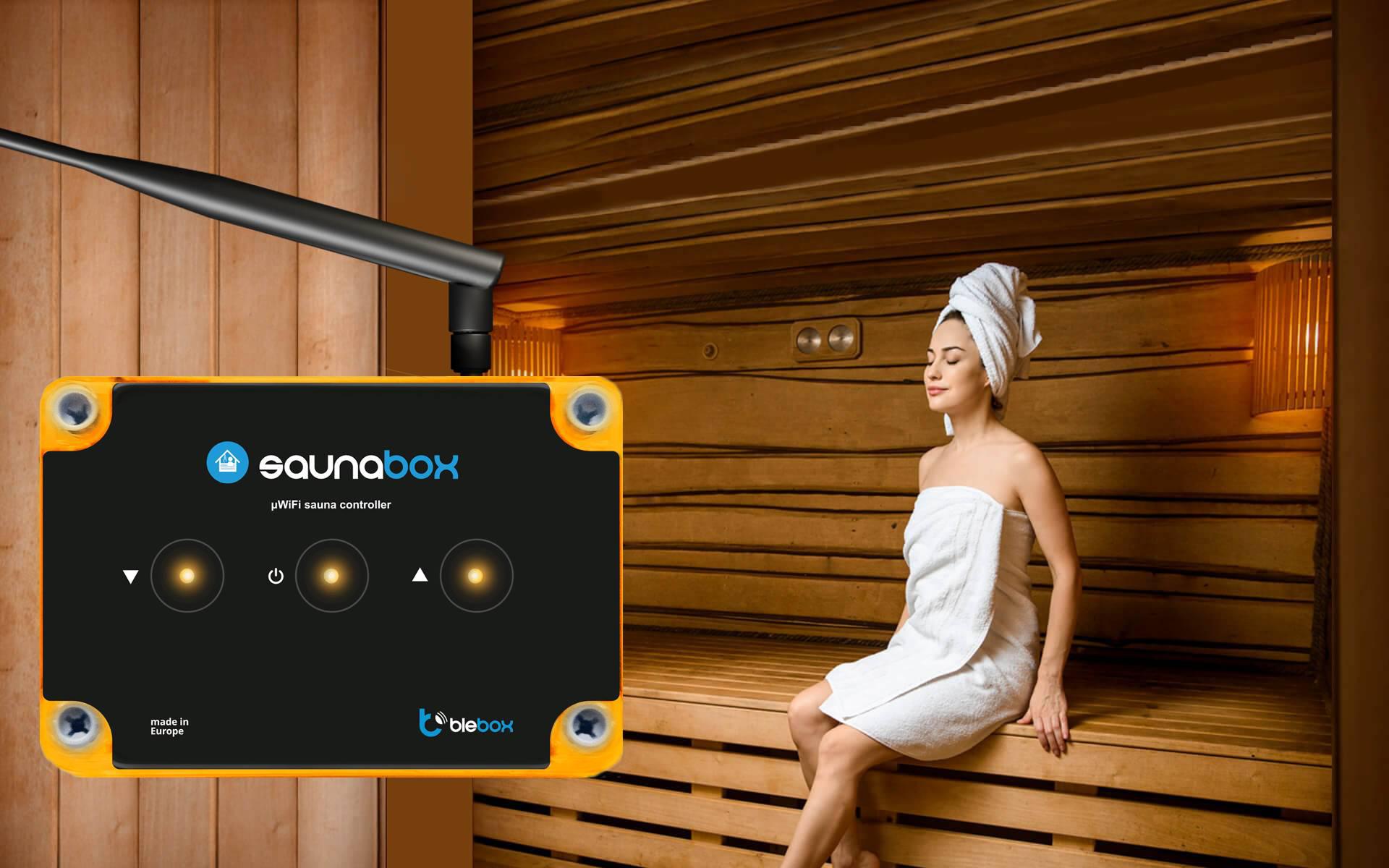 BleBox saunaBox Pro - pierwszy kontroler saun z możliwością zdalnego włączania i wyłączania oraz sterowania temperaturą zdalnie, z dowolnego miejsca na świecie!