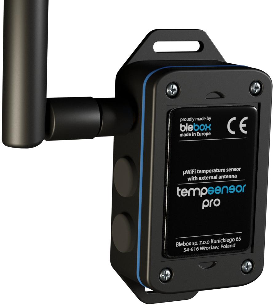 BleBox tempSensor PRO v2 - specyfikacja i dane techniczne czujnika temperatury: