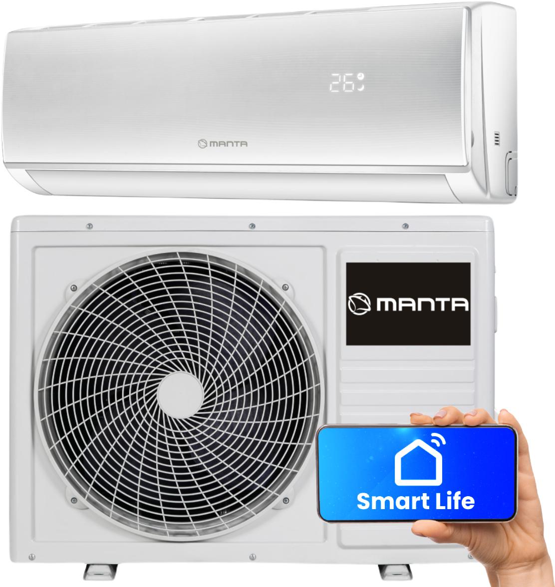 Steruj klimatyzatorem Manta S 5kW SPLIT WIFI SAC0118I dzięki aplikacji SmartLife!