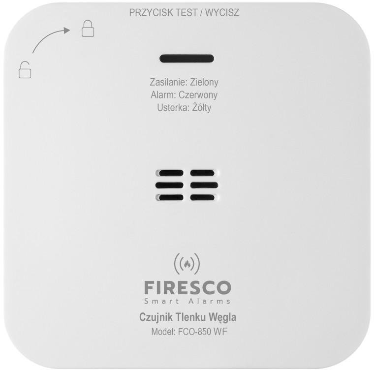 Czujnik czadu Firesco FCO-850 WF - doskonałej jakości czujnik tlenku węgla oparty na sensorze elektrochemicznym