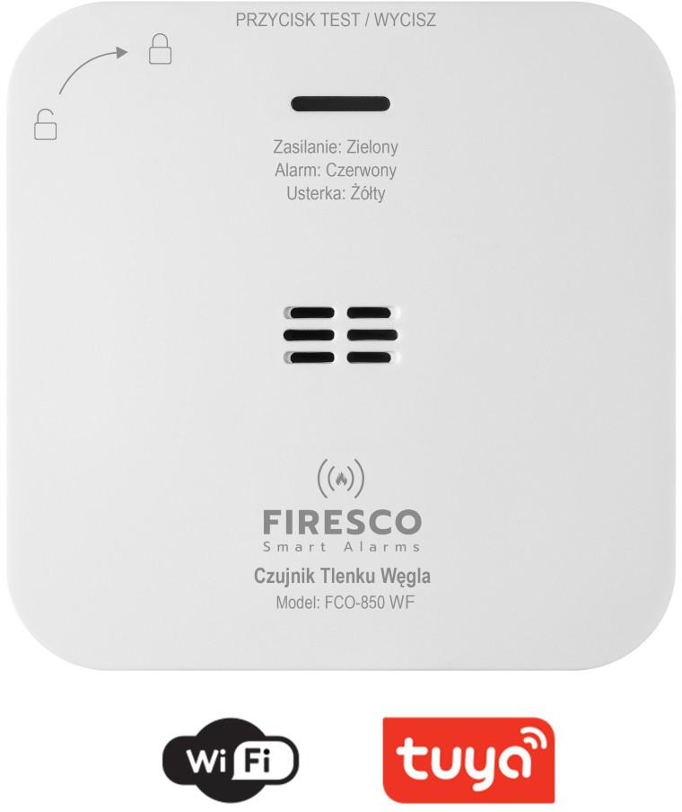 Firesco FCO-850 WF - detektor tlenku węgla z łącznością Wi-Fi