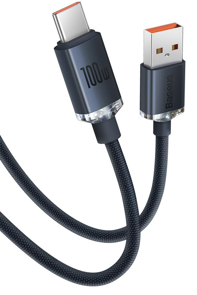Baseus Crystal Shine Series USB-A / USB-C 100 W 1,2 m – idealny kabel do ładowania i transferu danych