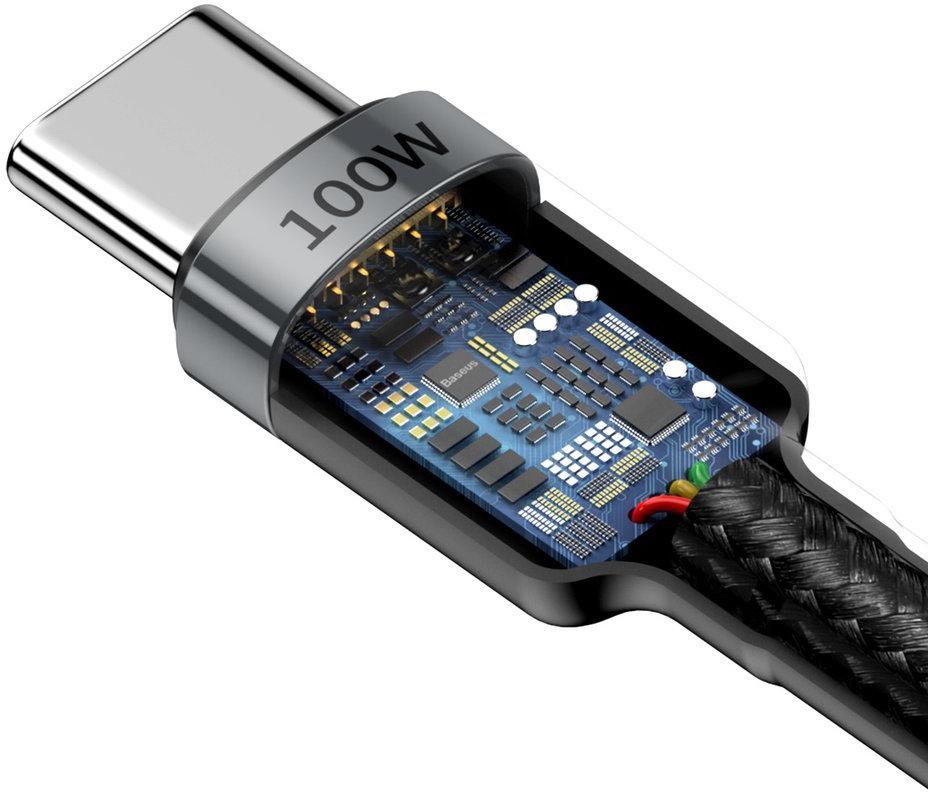 Baseus Cafule USB Typ-C PD 2.0 100W 20V 5A 2m - kabel ładujący i przesyłający trwały i niezawodny