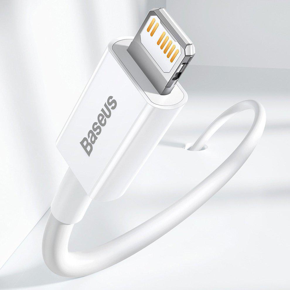 KABEL USB-C -* Lightning / iPhone Baseus Superior CATLYS-A02 1m 20W PD Quick Charging BIAŁY PREMIUM