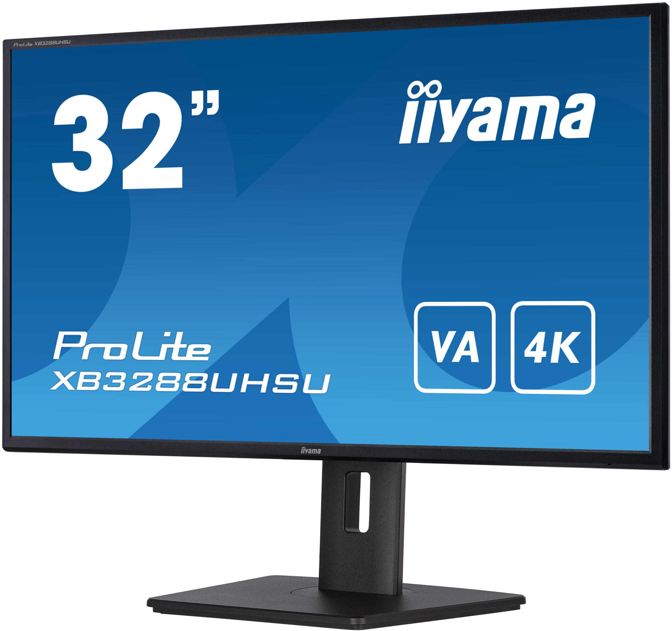 IIYAMA ProLite XB3288UHSU-B5 monitor LED 32'' - rozdzielczość UHD K4 gwarancją niezwykłej ostrości i jakości obrazu