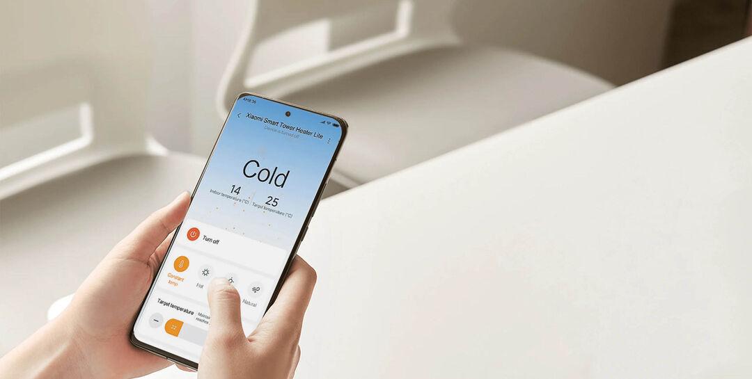 Połącz się z aplikacją Mi Home - i korzystaj z wielu innych udogodnień oferowanych Ci przez Xiaomi Smart Tower Heater Lite