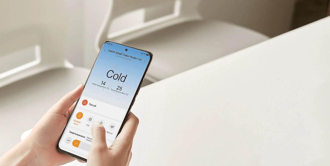 Pripojte sa k aplikácii Mi Home – a využite mnoho ďalších vymožeností, ktoré vám ponúka Xiaomi Smart Tower Heater Lite