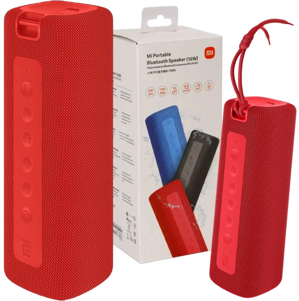 Głośnik wodoodporny Outdoor Xiaomi Mi Portable Bluetooth Speaker Red GL MP 16W - najważniejsze cechy: