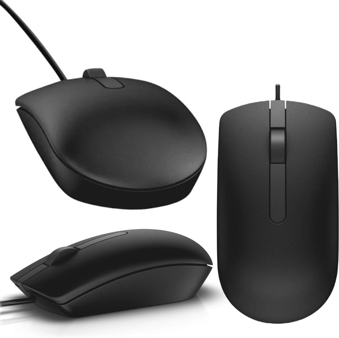 Uniwersalna przewodowa mysz optyczna Dell MS116 Wired Optical Mouse - najważniejsze cechy urządzenia: