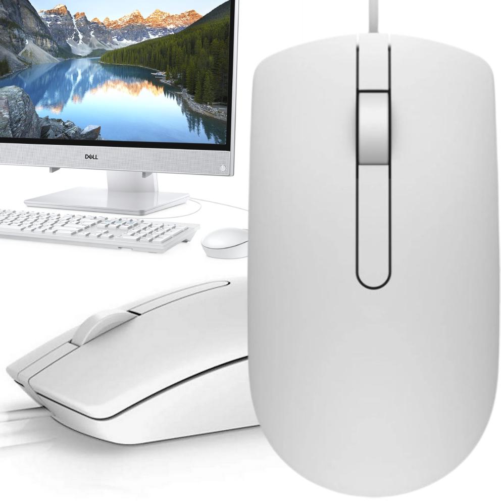 Uniwersalna przewodowa mysz optyczna Dell MS116 Wired Optical Mouse - najważniejsze cechy urządzenia: