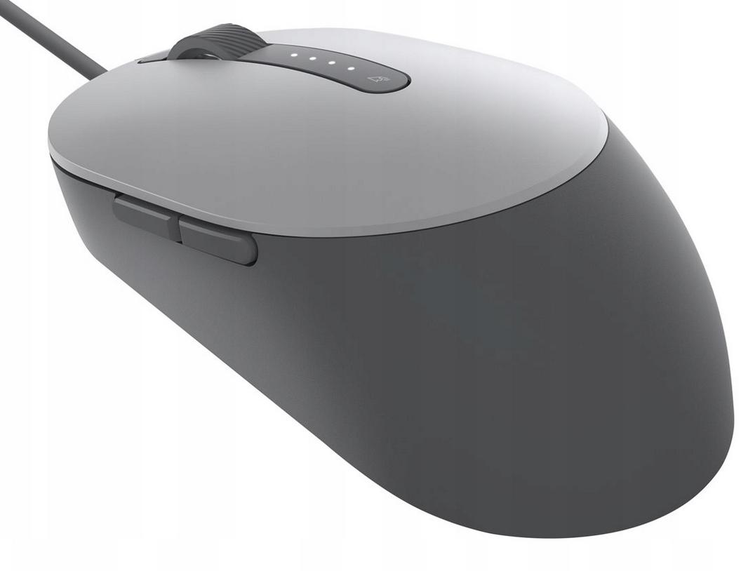 Laserowa mysz przewodowa Dell MS3220 Laser Wired Mouse - dwa przydatne przyciski skrótów