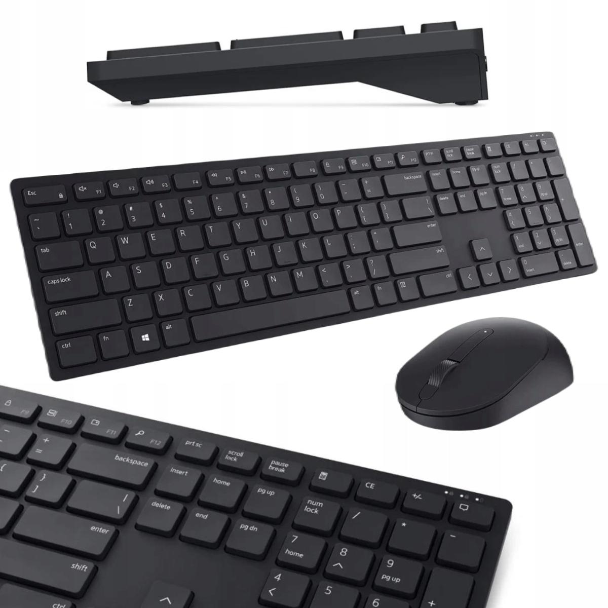 Zestaw Dell Pro: bezprzewodowa klawiatura i mysz KM5221W - najważniejsze cechy: