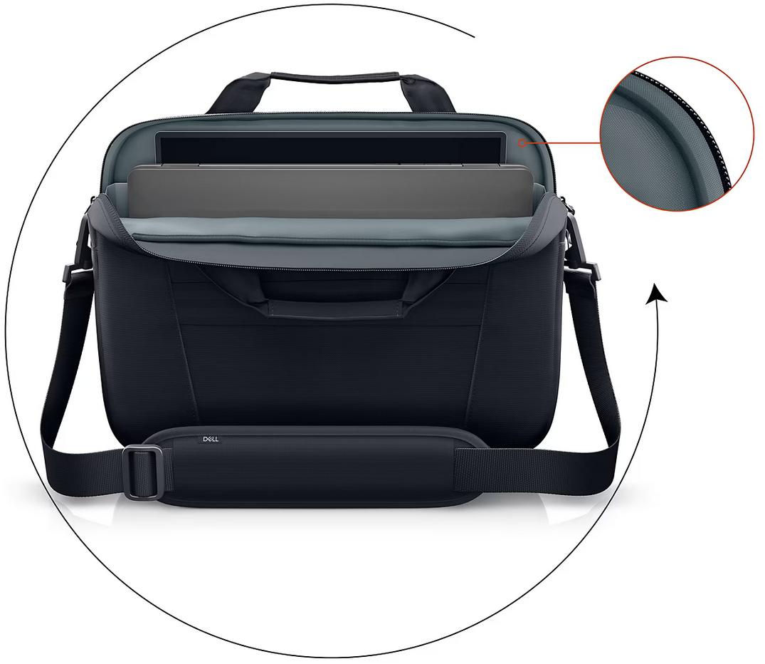 Dell EcoLoop Pro Slim Briefcase 15\" - pełna ochrona Twojego laptopa oraz wyjątkowa wytrzymałość samej torby