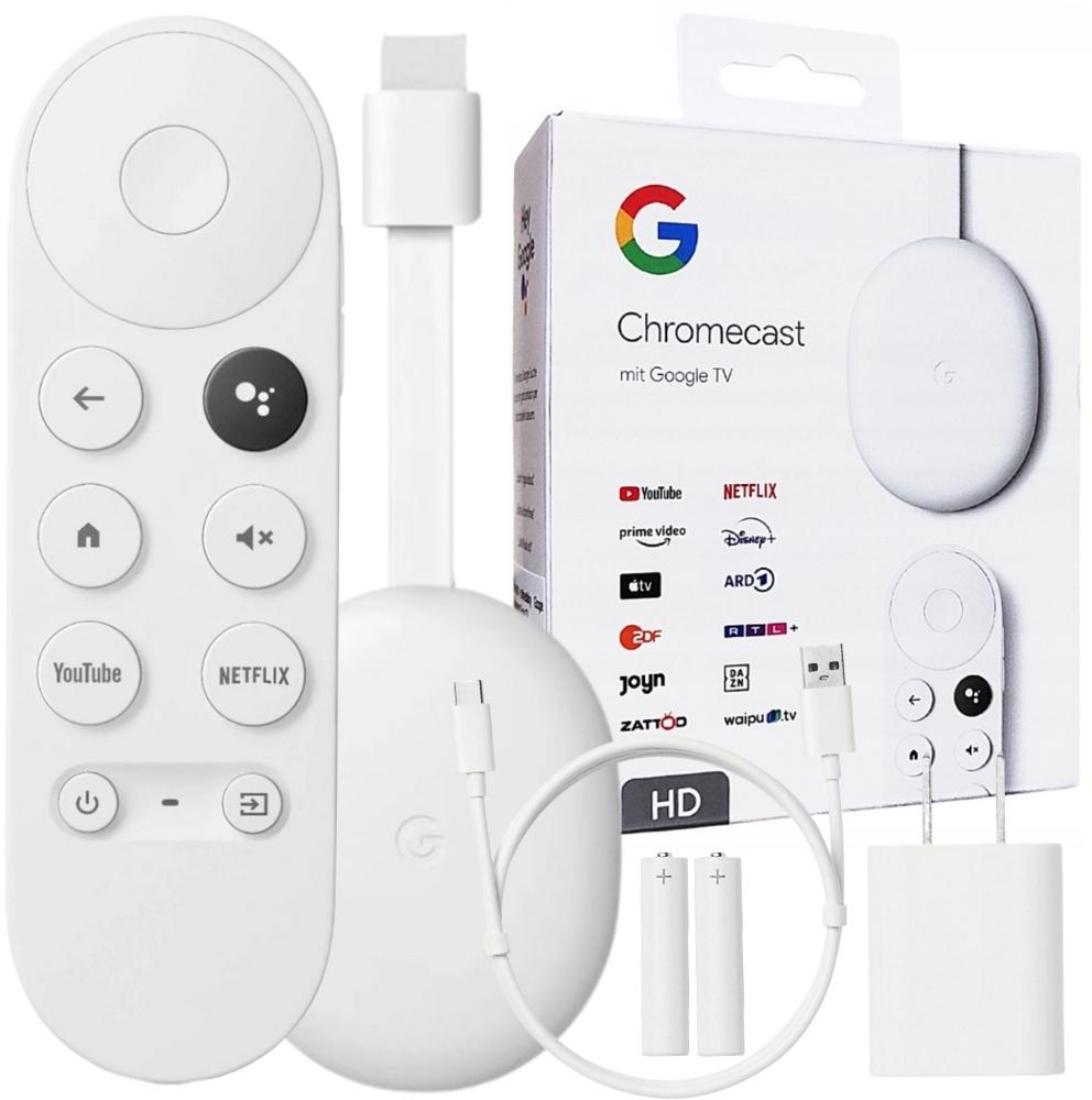 Odtwarzacz Google Chromecast 4.0 HD z Google TV - poznaj jego najważniejsze cechy: