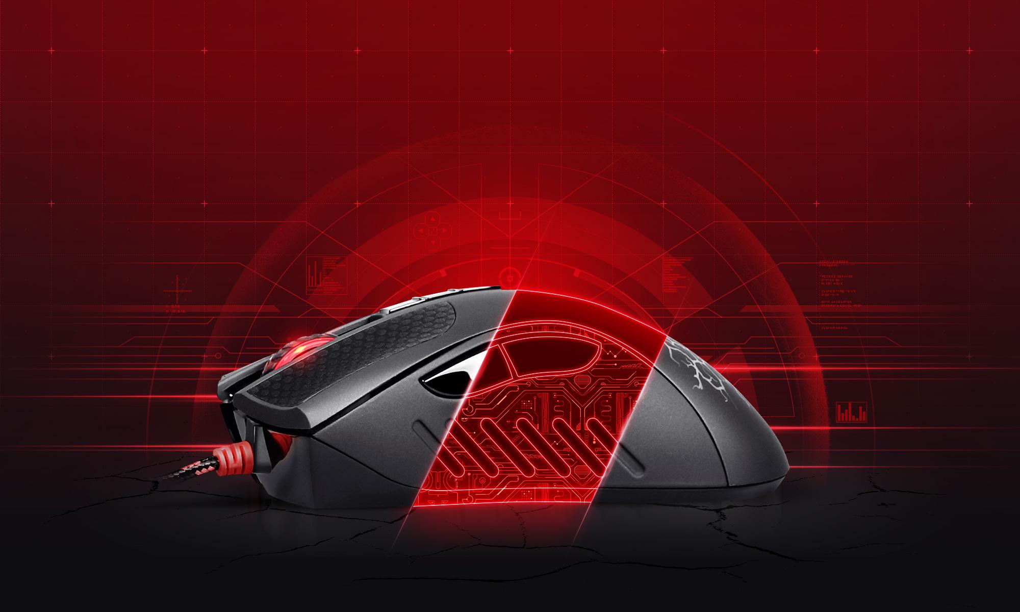 A4Tech Bloody Blazing A90 - mysz gamingowa z sensorem AVAGO A3050, metalowymi ślizgaczami i regulacją DPI