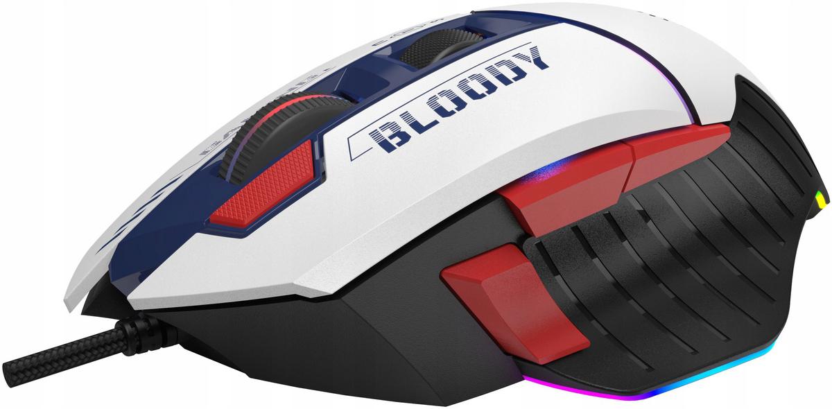 Przewodowa mysz gamingowa A4Tech Bloody W95 Max USB Sports Navy - pełna precyzja, maksimum wygody, personalizacja