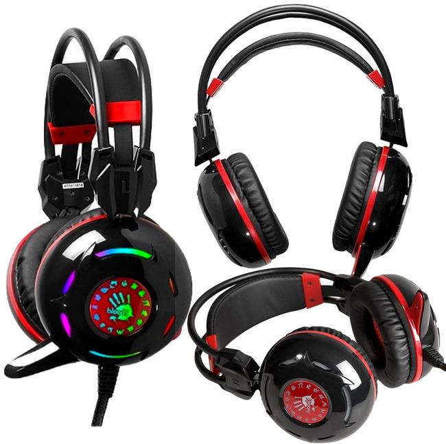 Gamingowe słuchawki stereo A4Tech Bloody G300 Black - specyfikacja i dane techniczne: