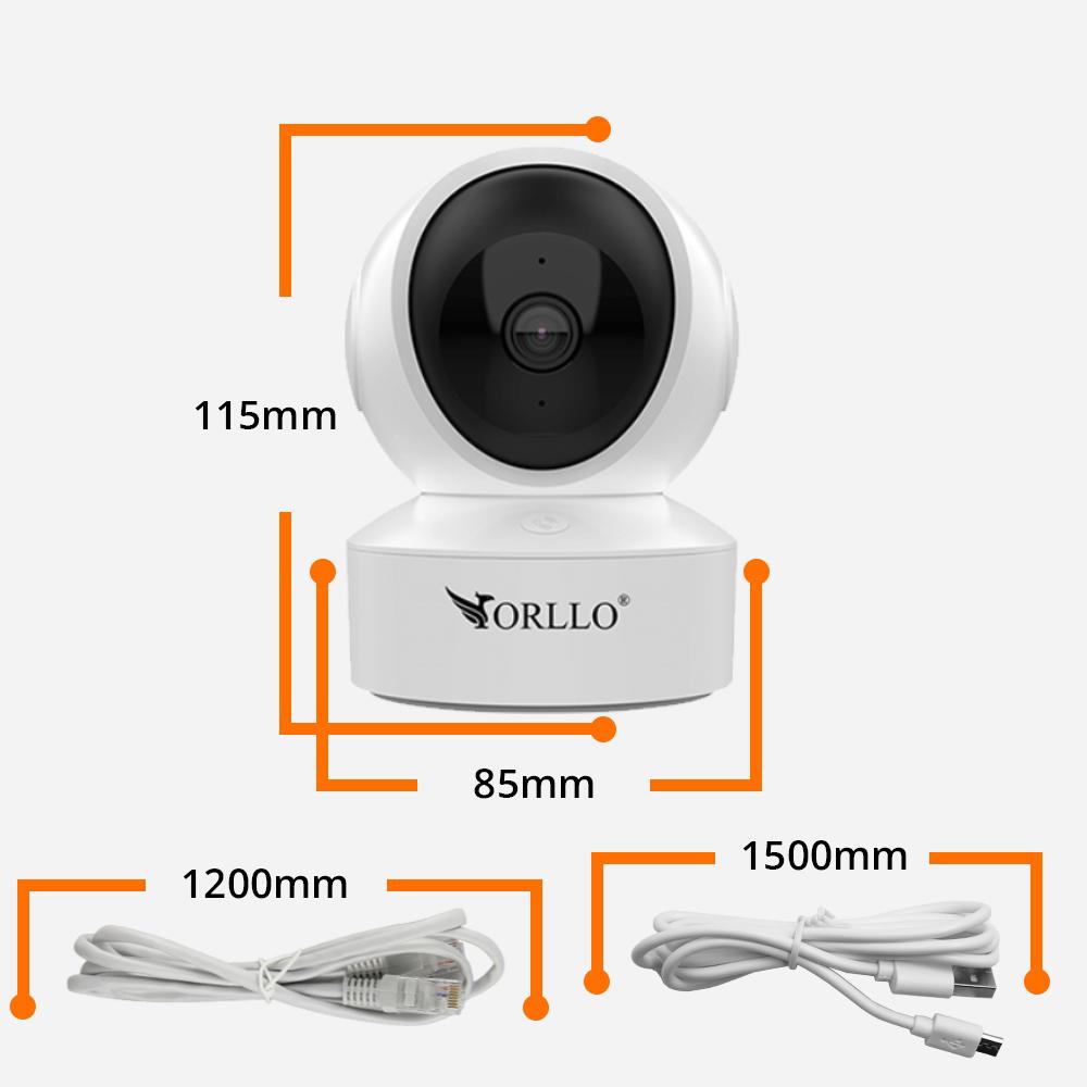 Mini kamera monitorująca IP Wi-Fi LAN 5MPx bezprzewodowa Orllo W9 - specyfikacja i dane techniczne: