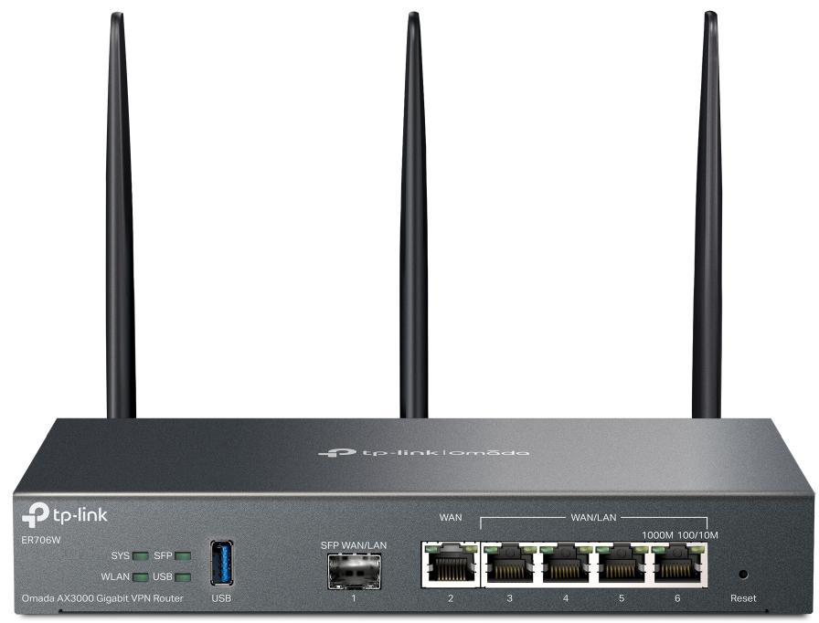 Router VPN Omada TP-Link ER706W - bezpieczna sieć VPN i obsługa protokołów IPSec/SSL/Wireguard/PPTP/L2TP