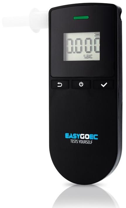 Alkomat EasyGO EC - osobisty tester trzeźwości z wbudowanym licznikiem pomiarów