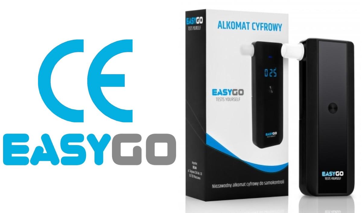 Wybierz alkomat EasyGO Personal i postaw na tester trzeźwości bezpieczny, sprawdzony oraz z certyfikatem CE