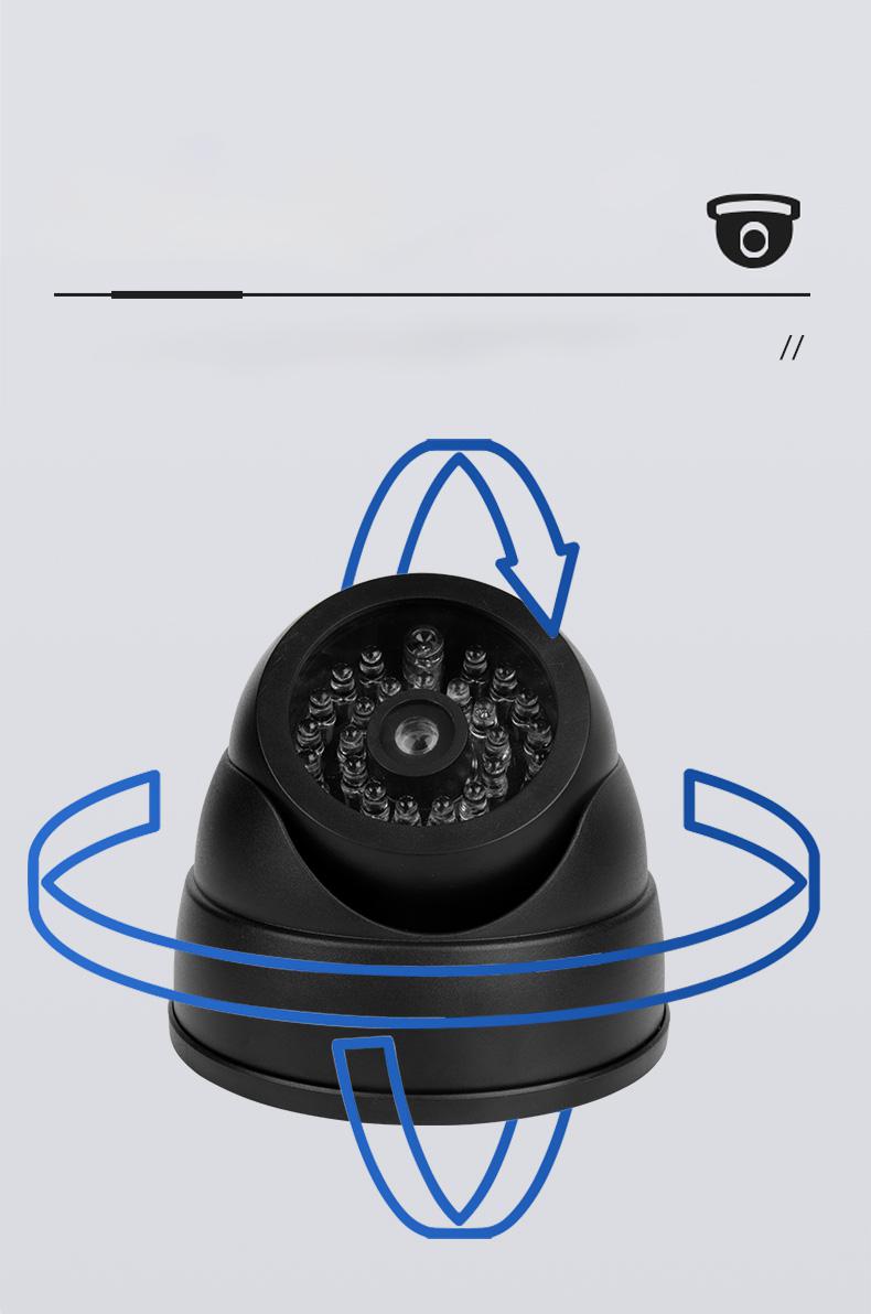 Atrapa kamery kopułkowej do monitoringu CCTV z funkcją obrotu w zakresie 360 stopni