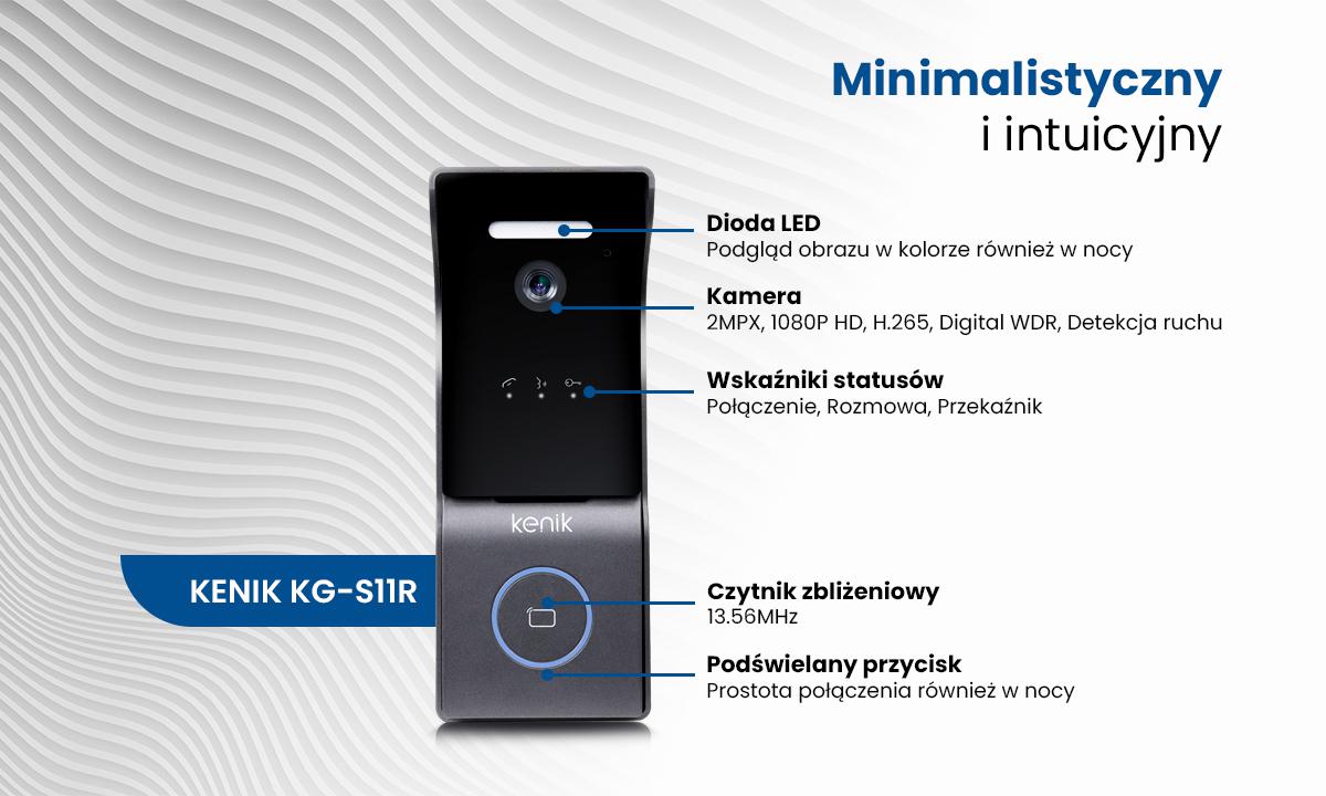Panel bramowy wideodomofonu IP KENIK KG-S11R - pełnia funkcjonalności i wygoda sterowania dla maksymalnego poziomu bezpieczeństwa